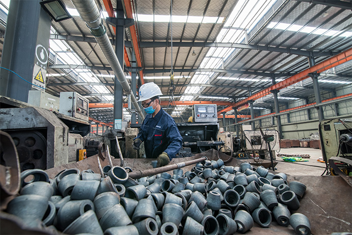 衡水网架配件-锥头加工车间